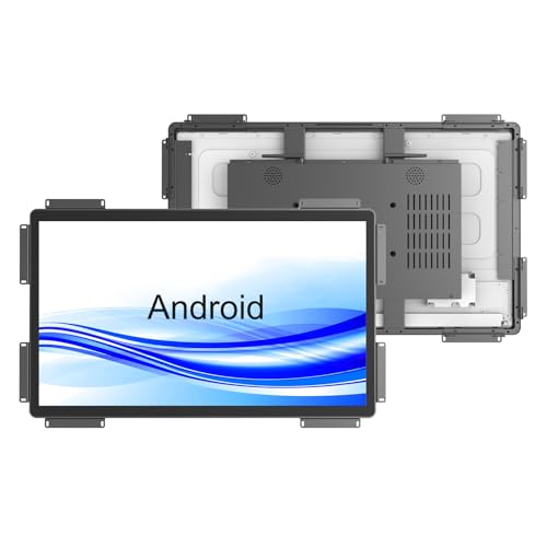 Image of GreenTouch 32 inch Android 11.0 Touchscreen Industrial PC, 16:9 Display 1920 x1080, WiFi and Built-in Speakers, RK3566 4GB RAM & 32GB ROM - Black - PCAP Touch Screen