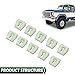 GRAND ORANGE Body Side Belt Moulding Molding Trim Clips 10pcs Compatible with Ford F100 F150 F250 F350 1973 1974 1975 1976 1977 1978 1979/Fit Ford Broncos 1978-1979