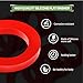Litorsnge 30 PCS Red Outdoor Garden Hose Washer Gaskets Made from Soft Silicone, Fit All Standard 3/4