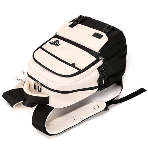 Sac à dos en nylon coloré léger et robuste avec breloque Contrasat