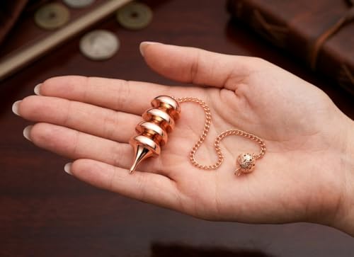 Image of Osiris Egyptian Openable Copper Pendulum for Reiki Healing, Dowsing & Chakra Balancing - Divination & Meditation Tool for Energy Cleansing