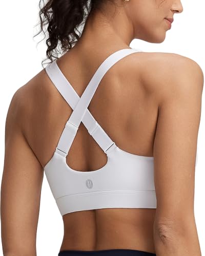 Image of RUNNING GIRL High Impact Sports Bras for Women, Adjustable Straps Bra High Support Workout Bra with Sewn in Pads