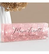 Custom Name Plate for Desk | Personalized Desk Name Plate | Personalized Boss Employee Teacher Ap...