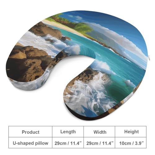 Almohada de espuma viscoelástica para viaje tamaño único miniatura 2