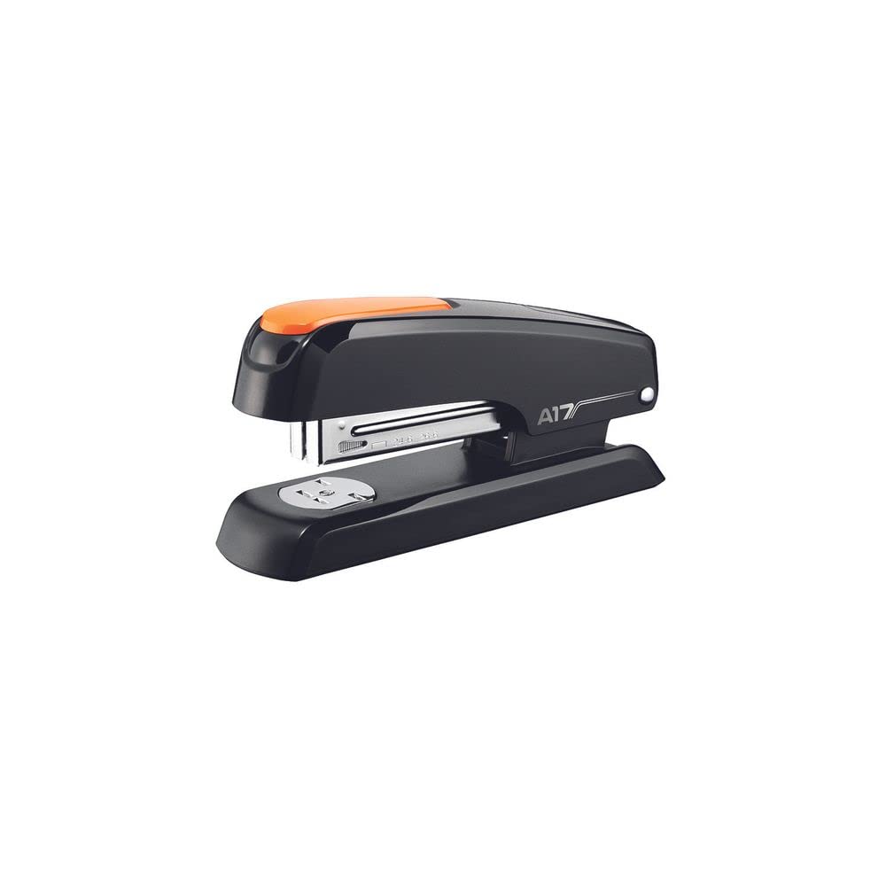 Maped Office Desktop Essential Stapler | Ideal for Daily Use| Black & Orange Color|Staples up to 25sheets| Strong Body|
