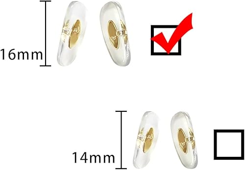Miniatura 2 de FOOUSA - Almohadillas de repuesto para gafas de sol Ray-Ban Aviator RB3025 3026, kit de reparación para Ray Ban (oro 1)