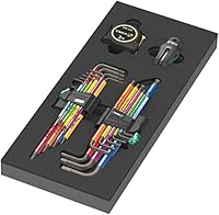Wera 9740 Foam insert L-key 20 Piece Set Black/Grey