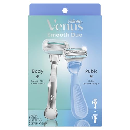 Gillette Venus Intimate Grooming Women's Razor for Pubic Hair + Body for Women, Shaving Kit for Women, 1 Body + 1 Pubic Razor - image 9