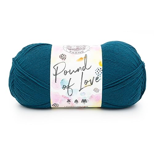 Image of Lion Brand Yarn Pound of Love, Large Value Yarn for Knitting, Crochet, and Crafts, Cascade, 1 Pack