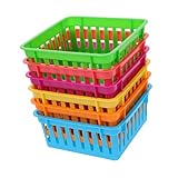 Capacité de stockage : organisateurs en plastique salle de classe offrent suffisamment d'espace pour accueillir différents articles de papeterie, répondant à divers besoins d'organisation, rangement de crayons et de stylos, plateaux de panier de classe