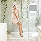 Heuffe Duschsitz Wandmontage Duschklappsitz Klappsitz Dusche bis 180kg Badestuhl Duschhocker-Badhocker Klappbar Hocker Duschstuhl für Senioren（Weiß