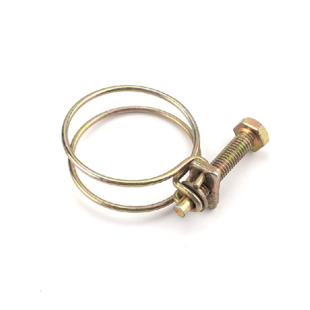Lot de 10 colliers de serrage à double fil en acier inoxydable de 9 à 12 mm à 56 à 64 mm (32 à 38 mm)