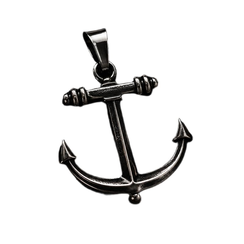 Stainless Steel Anchor 34X32mm Pendant Rhodium Plated Charm Necklace Without Chain Handmade For Men & Women Power Symbol Meaningful Jewelry |LK_SSC_0318-image-37