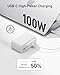 Anker Nano Charging Station(100W Max), 7-in-1 USB C Power Strip for iPhone 16/15/14 and MacBook Air/Pro, 5ft Thin Cord,3AC, 2USB A,2USB C,Power Delivery Desktop Accessory for Home&Office(White)