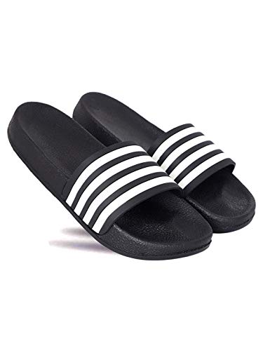 Image of AADI Men's Synthetic Leather Daily Casual Sliders /Flip Flop & Slippers