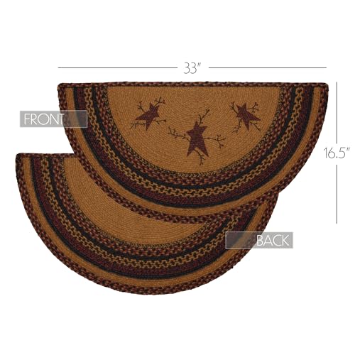 Tapete semicircular 16.5 x 33 pulgadas VHC Brands miniatura 2