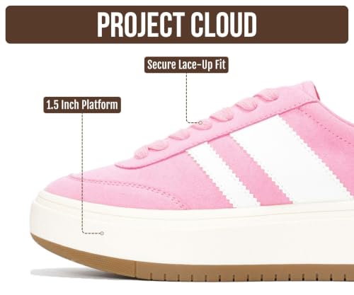 Image of Project Cloud Platform Sneakers for Women - Lightweight Memory Foam Insole Womens Sneakers - Non-Slip Fashion Sneakers for Women Footwear - Women's Fashion Platform Shoes (Nita)