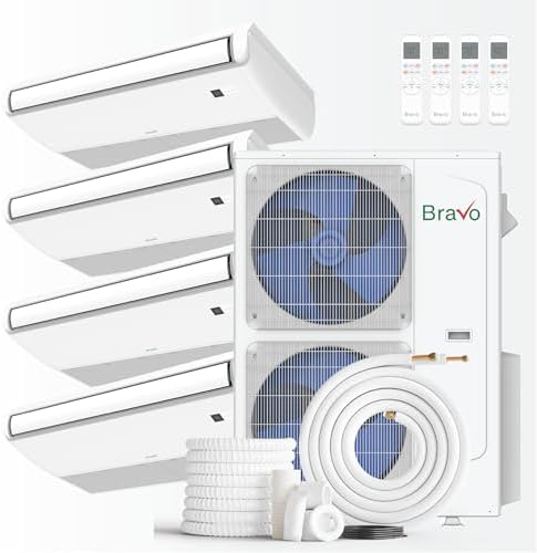 BRAVO 42,000 BTU 4-Zone 9000 + 9000 + 12000 + 18000 BTU Universal...