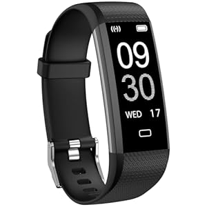 Stiive Fitness Tracker with Heart Rate Monitor, Waterproof Activity and Step Tracker for Women and Men, Pedometer Watch with Sleep Monitor & Calorie Counter, Call & Message Alert