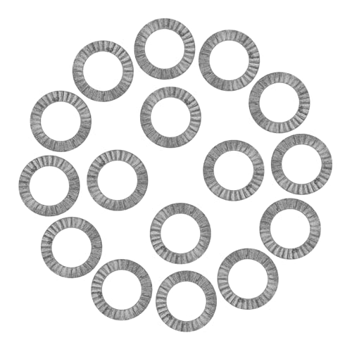 FELTECHELECTR 20Pcs Heavy Duty Wedge Locking Washers Manganese Steel Anti-loosening Secure Fastener Safety Washers for Industrial Construction and Home Use