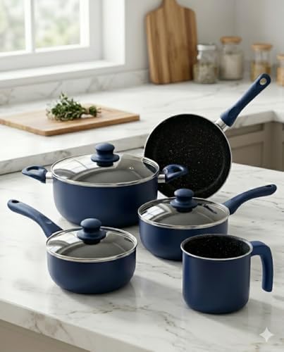 Conjunto de Panelas 5 Peças Cerâmica Antiaderente Indução com Tam...