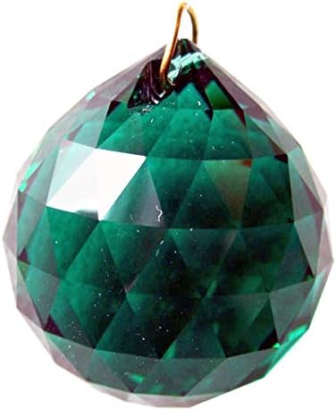Amazon スワロフスキー40 Mmエメラルドクリスタルファセットボールプリズム インテリア オンライン通販