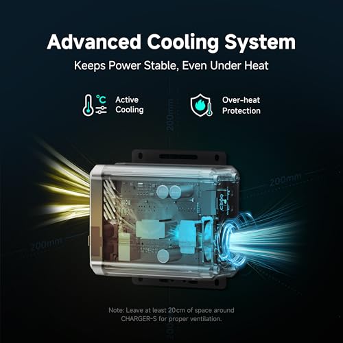 Image of DABBSSON Charger S, 560W Alternator Charger, Fast DC-DC Charger for Portable Power Stations, Up to 6X Faster Charging, Compatible with 95% Solar Generator, Perfect for Road Trips /SUV /RVs