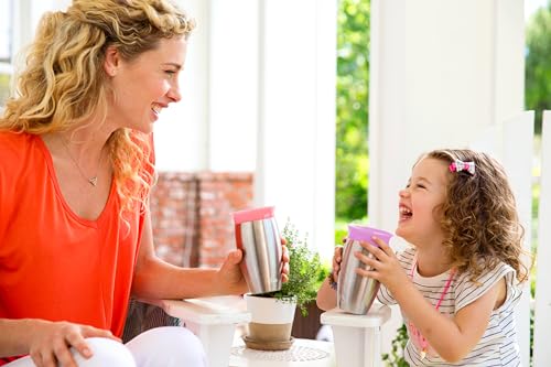 Image of Munchkin Stainless Steel Sippy Cups for Toddlers 1-3, Spill Proof Miracle 360 Cup, Insulated, Purple, 10 Ounces (Pack of 12)