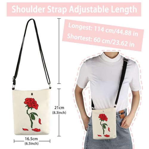 VAMSII Beauty Rose Crossbody Bag Beauty Princess Gift Fairytale Lover Gift3