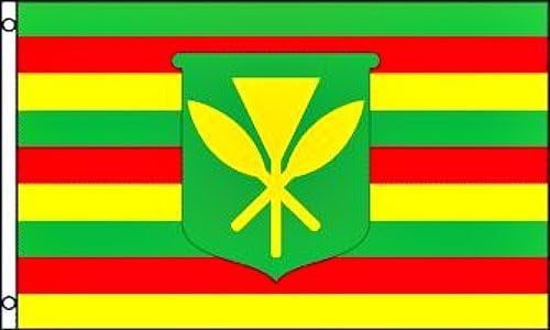 King Kamehameha, 3'x5' Hawaii FLAG, Hawaiian Sovereignty Banner by Kanaka