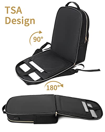 Large Laptop Backpack, Women 17 Inch Tsa Travel Computer Bag With Usb Charging Port, Water Resisatnt Anti-Theft Work Business College School Bookbag, Fashion Crocodile Tote Purse For Girls, Nurse #TOP2