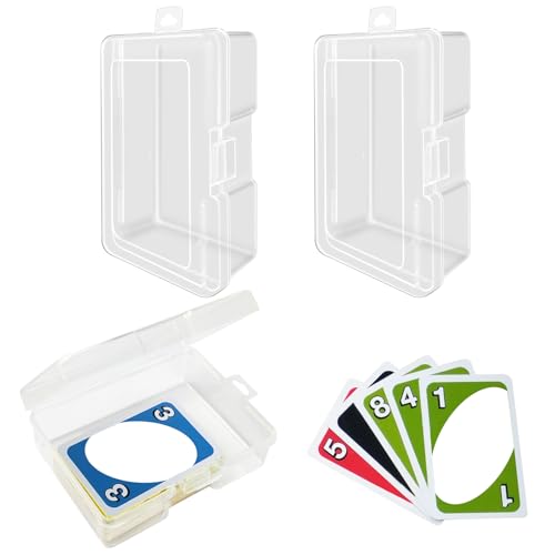 IOKUKI 3 PCS Card Storage Box for UNO 112PCS, High...