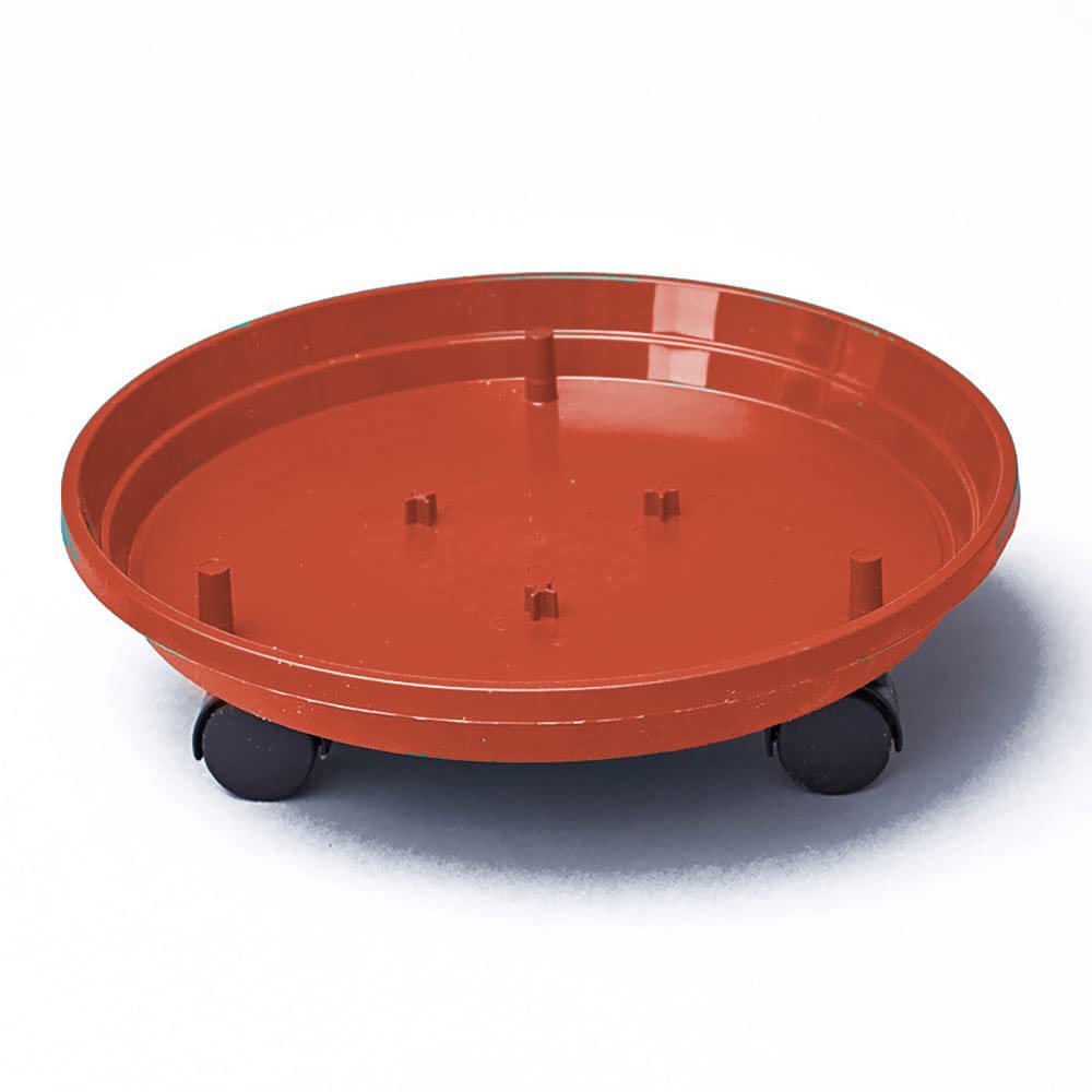 easylife lifestyle solutions Wheeled base - Terracotta | Green Terracotta | H38.5x Dia 35cm
