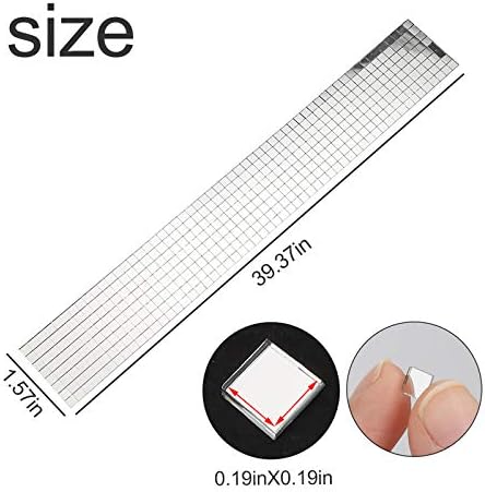 1 Roll Real Glass Self-Adhesive Mosaic Tiles 1464 Pieces Mini Square Glass Mirrors DIY Craft Decoration for Wall Mirror Kitchen Bathroom Table, 5*5mm (Silver)