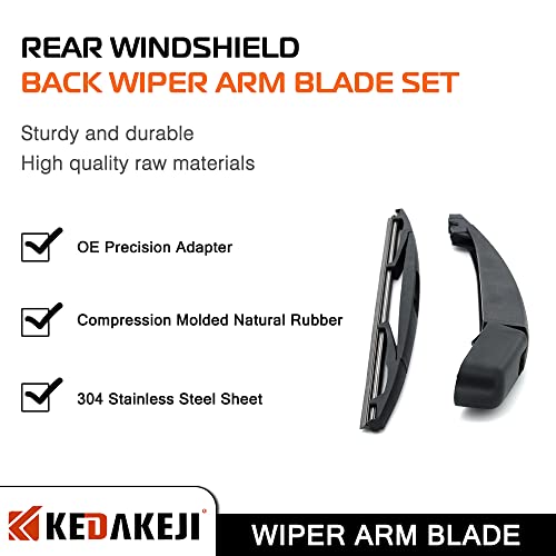 Kedakeji Rear Windshield Wiper Blade Compatible With Ford Flex 2009-2013,Rear Wiper Arm Blade Set #TOP1