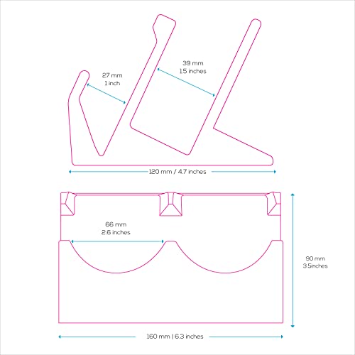 Image of Brainwavz Desktop Keyboard & Dual PC Mouse Stand Holder, Suitable for Small Or Large Keyboards, Gaming & Office Mice - Organize Your Work Or Game Space and Keep it Clutter-Free (DK03)