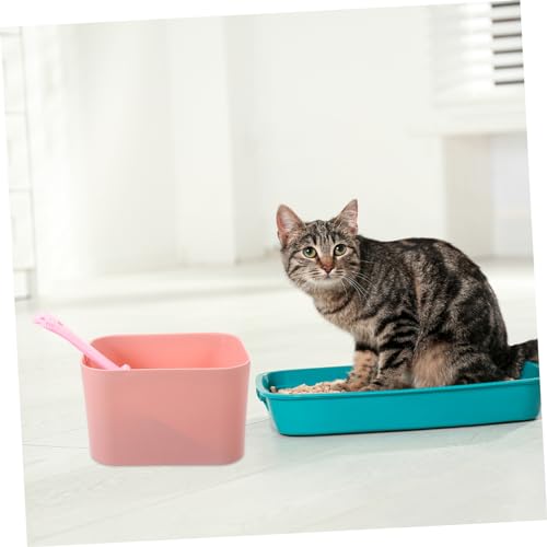 Milisten 1 Conjunto Conjunto espátula gato peneira para areia gato com suporte ferramenta para limpa