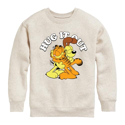 HYBRID APPAREL - Garfield - Hug It Out - Toddler & Youth Crewneck Fleece Sweatshirt