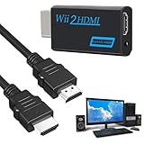 [Wii HDMI] Este adaptador Wii a HDMI soporta todos los modos de visualización Wii, como NTSC, PAL 480i, 480p, 576i, y proporciona procesamiento adaptativo de movimiento de alta calidad y procesamiento de desentrelazado para señales de entrada 480i y 576i