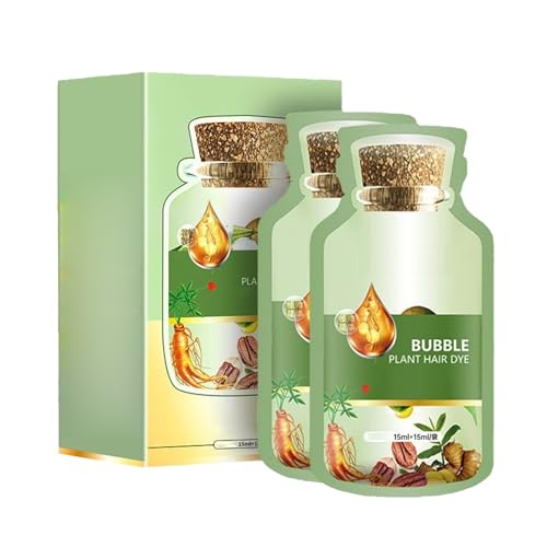 Mnozreo Champú para colorear el cabello con burbujas, repara y proteger el cabello, té negro, 1 pieza, seguro, duradero y fácil de aplicar