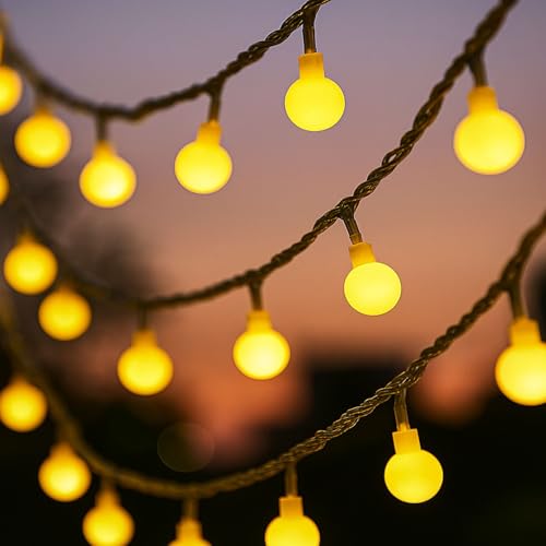 Image of MPROW Yellow-Color LED Berry Ball String Lights for Decoration (Set of 1) - Water Resistant Decorative Fairy Lights for Diwali, Christmas, Wedding & Home Decor - Festive Ambiance Smart Lighting