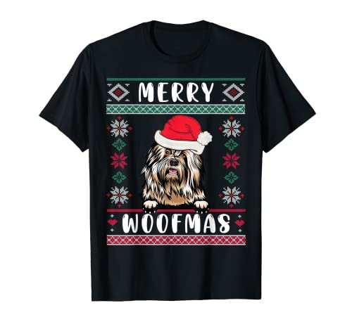 Old English Sheepdog Christmas funny Gift Dog Lover Owner T-Shirt