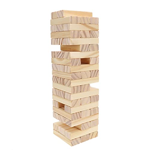We Games Wooden Block Stacking Tower, Block Party Stacking And Tumble Game, Party Game For Adults, Tumble Tower Wedding Guest Book Alternative, Tabletop Games, Includes Storage Case, 12 Inches #TOP6