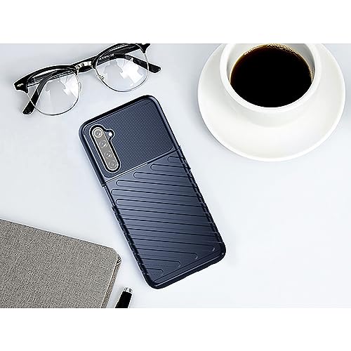 Image of Amazon Brand - Solimo Shockproof Mobile Cover Compatible with Realme 6 4G / 6i 4G (360 Degree Protection | Protective Design | Anti-Scratch Tough Slim TPU Case), Blue