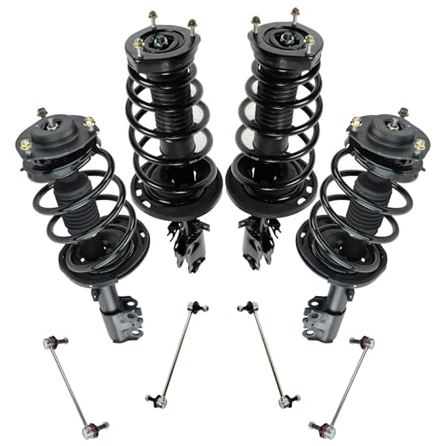 TRQ Front and Rear Suspension Kit Complete Strut & Coil Spring Assembly