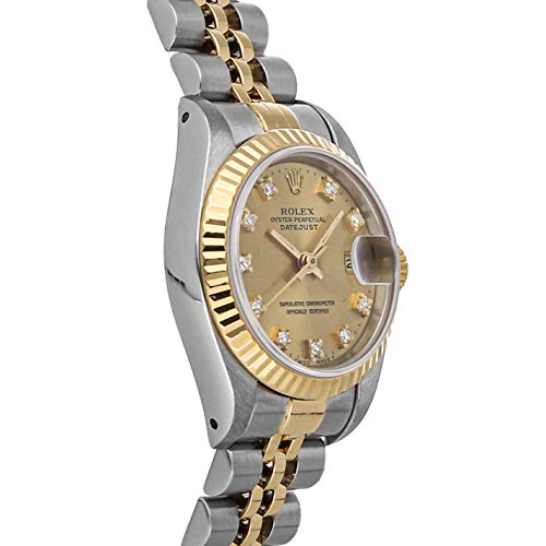 Rolex Datejust Mechanical (Automatic) Champagne Dial Womens Watch 69173 CHP DI Jub (Pre-Owned)3