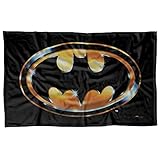 LOGOVISION Batman Blanket, 36' x 58' Batman 1989 Logo Fleece Blanket