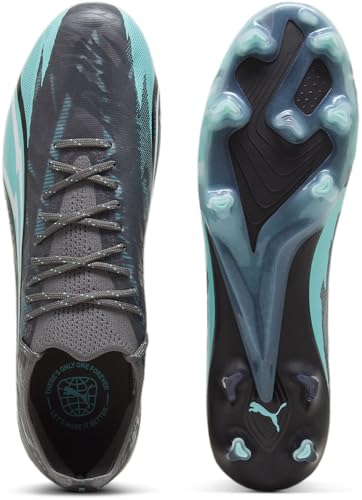 PUMA Mens Ultra Ultimate Rush Firm GroundArtificial Ground Soccer Cleats Cleated, Firm Ground - Blue, Grey - Size 9 M4