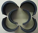 Set of 6, 3 Inch Billiard Pool Table Rubber Drop Pocket Liners, Unpunched