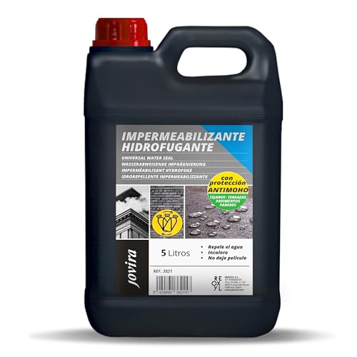 JOVIRA PINTURAS Impermeabilizzante Trasparente 5 L | Impermeabilizzazione Invisibile, Nessuna